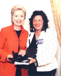 Carmen Harra and Senator Hillary Clinton