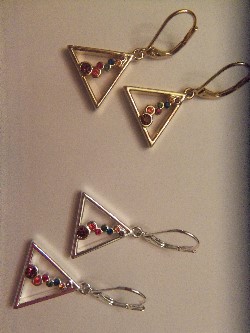 wishing pyramid earrings